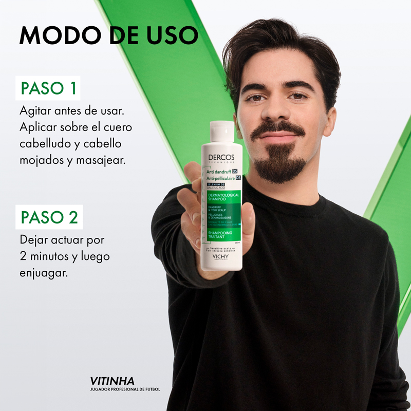 Vichy Dercos Anticaspa DS 200ml - Dermaproductos Guatemala