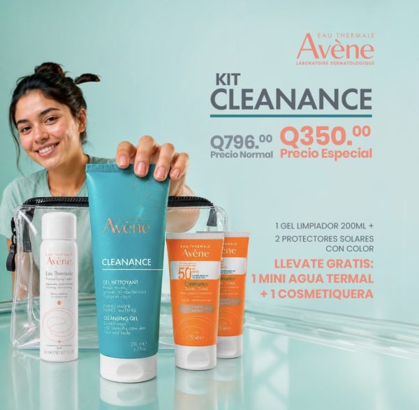 Kit Avène Piel Grasa – Limpieza + Protección Solar Con Color
