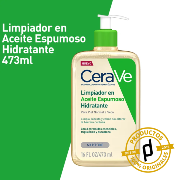 CeraVe Limpiador en Aceite Espumoso Hidratante 473ml