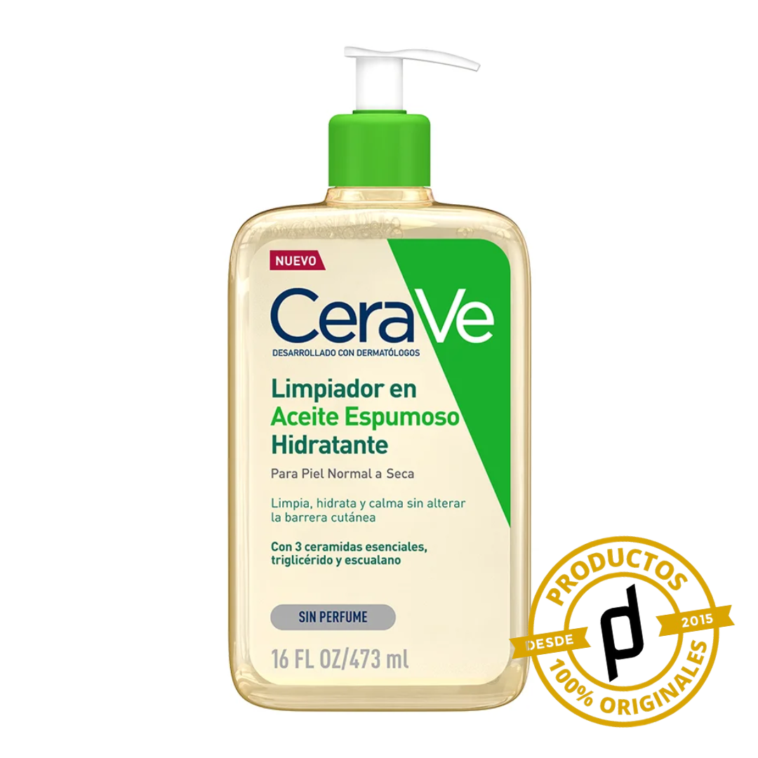CeraVe Limpiador en Aceite Espumoso Hidratante 473ml - Dermaproductos Guatemala