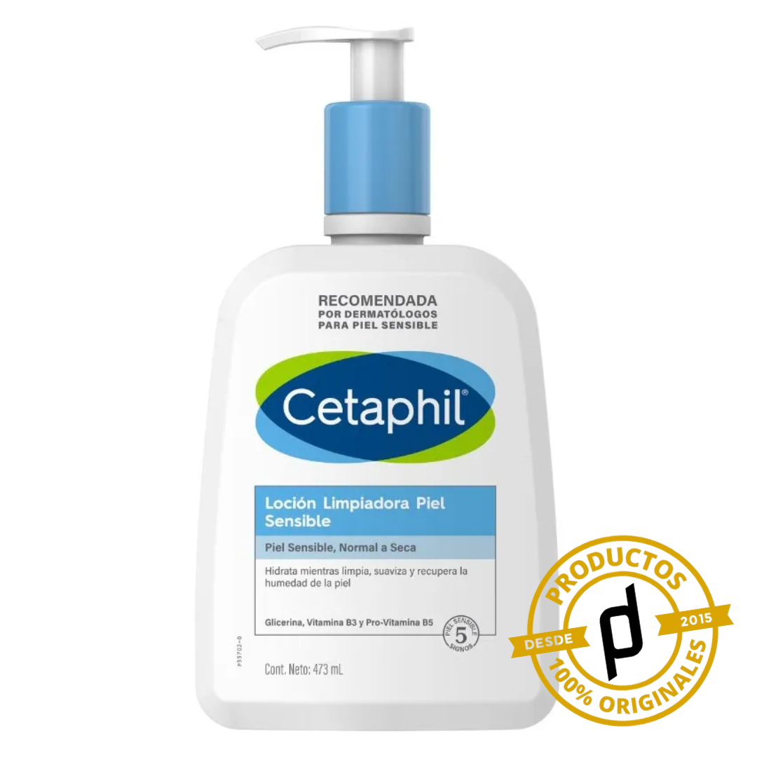 Cetaphil Loción Limpiadora Piel Sensible 473ml - Dermaproductos Guatemala