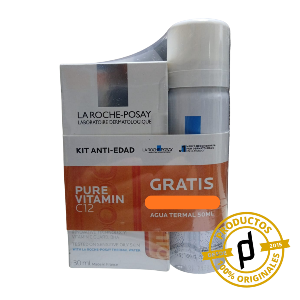 La Roche-Posay Kit Pure Vitamin C12 Serum 30ml  + Agua Termal 50ml