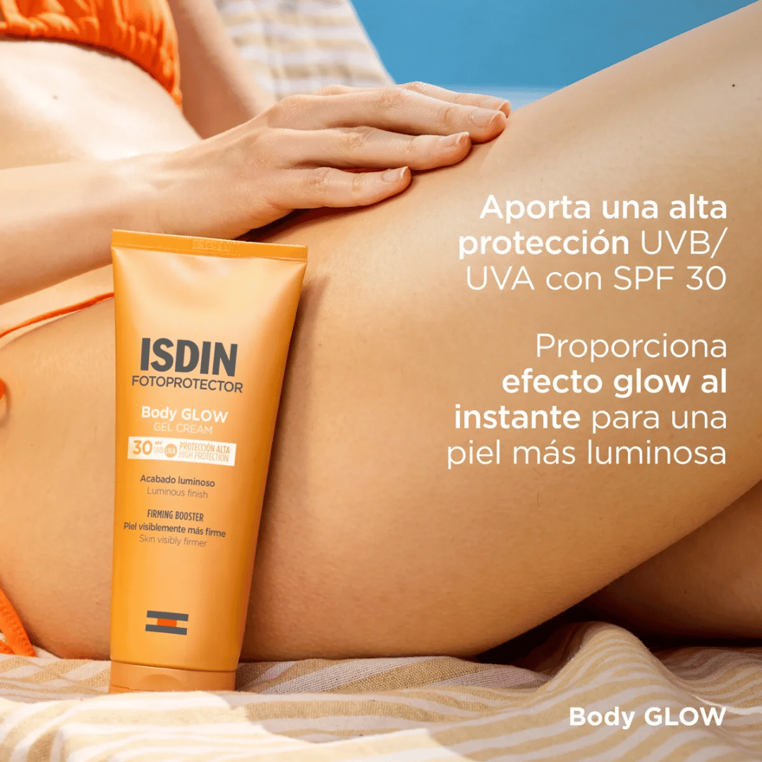 Isdin Body Glow SPF 30 200ml - Dermaproductos Guatemala