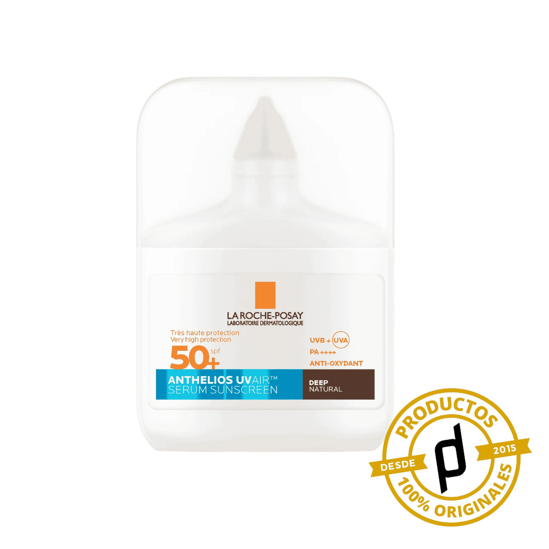 La Roche-Posay Anthelios UV Air Sérum Protector Solar Tono Oscuro Natural 50ml - Dermaproductos Guatemala